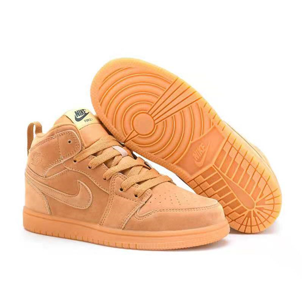 Youth Running Weapon Air Jordan 1 Orange Shoes 1006